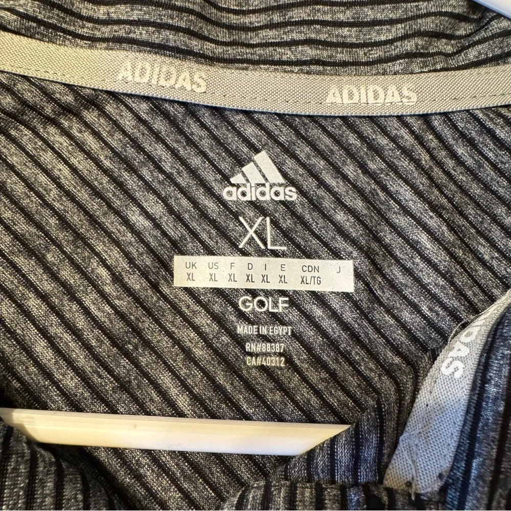 Adidas Golf Black and Gray Polo Shirt‎ (A2-1)